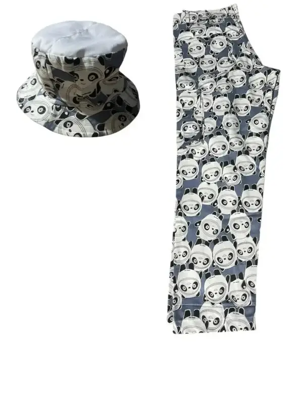 Ensemble CargoX – Pantalon Cargo & Bob Assorti (Panda Edition) 🐼