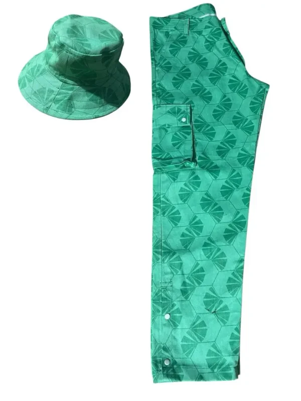 Ensemble CARGO-X – Pantalon Cargo & Bob Assorti Vert